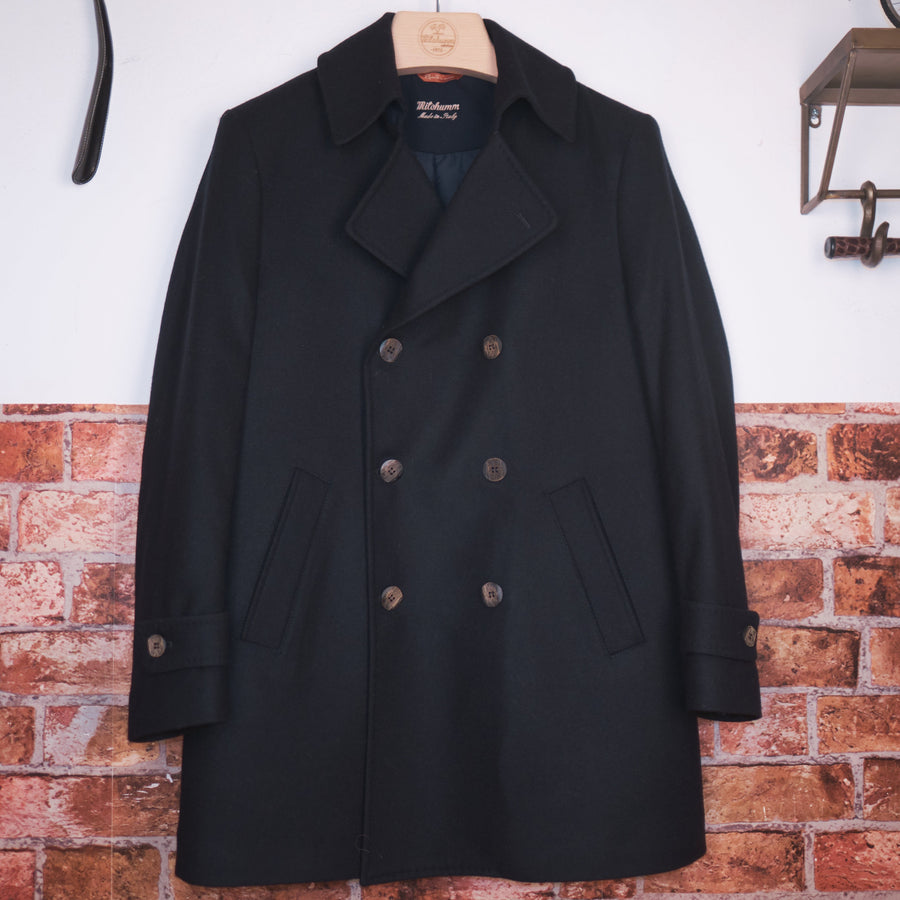 Midnight Harbor Double-Breasted Peacoat