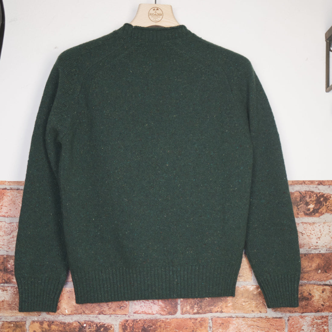 Alpine Moss Knickerbocker Wool Crewneck
