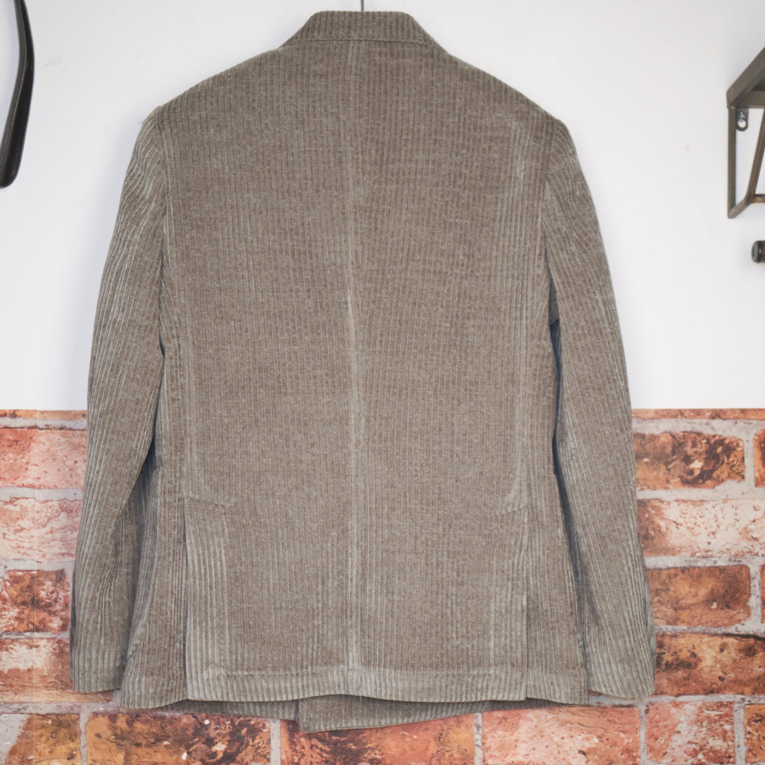 Washed Olive Double-Breasted Blazer