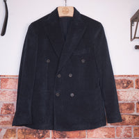Midnight Navy Double-Breasted Blazer