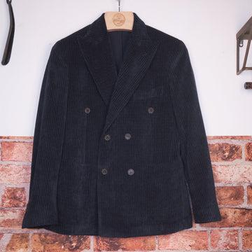 Midnight Navy Double-Breasted Blazer