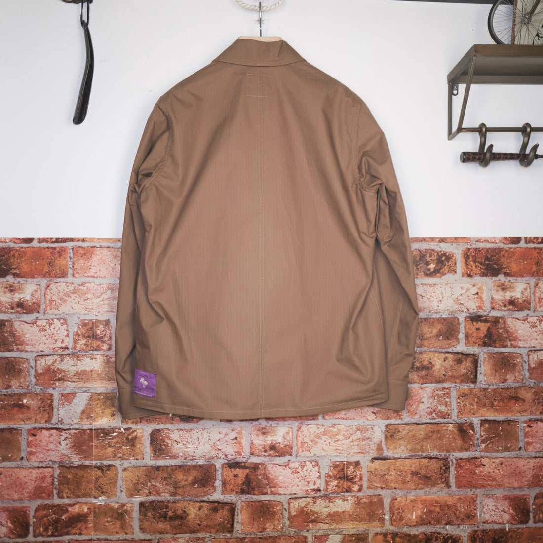 Tobacco rip-stop cotton worker jacket