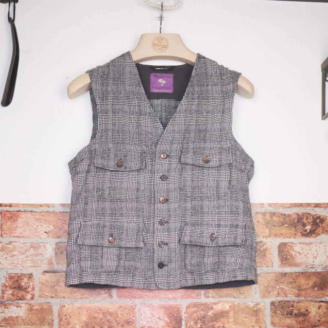 Prince of Wales wool and cotton worker Vest