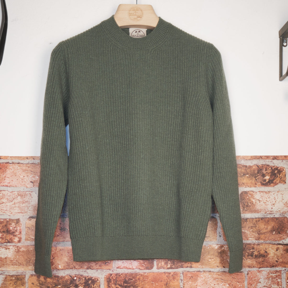 Military Moss Wool Sweater