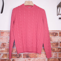 Dusty Coral Pink Cashmere Classic Sweater