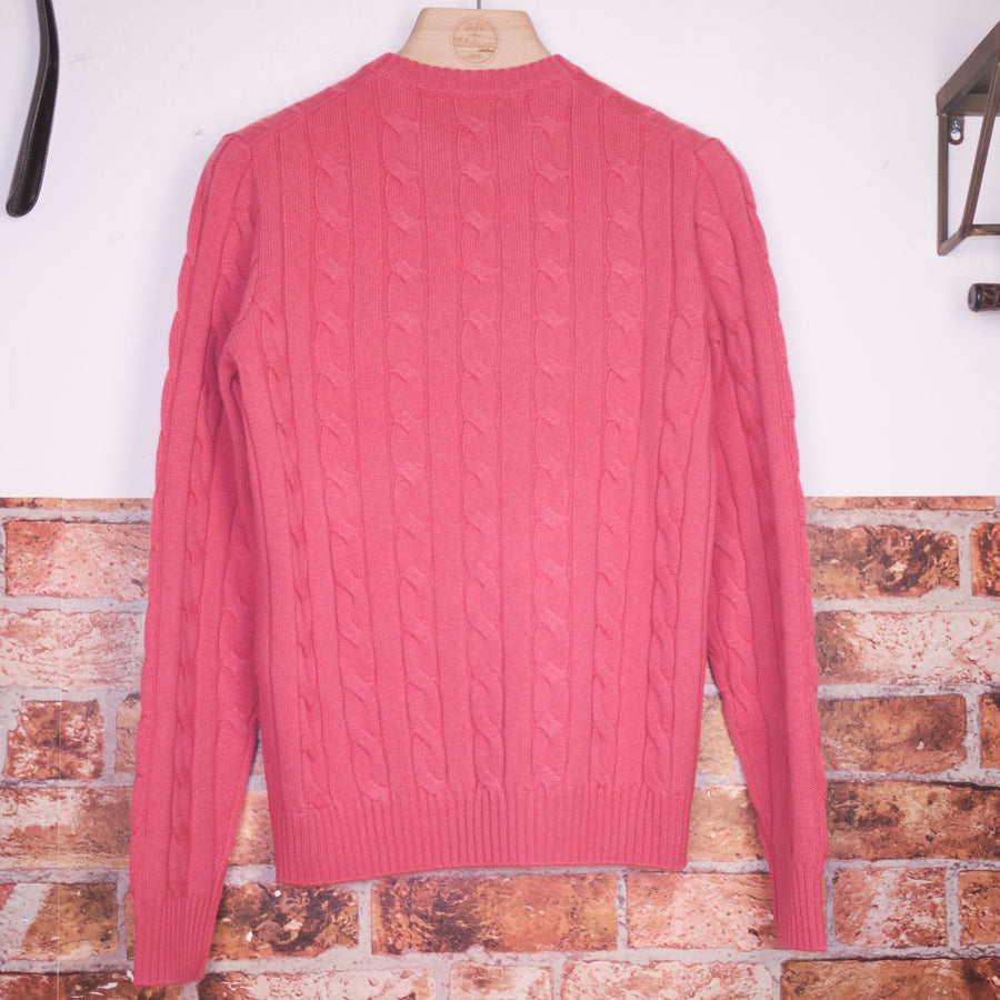 Dusty Coral Pink Cashmere Classic Sweater