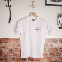 Mitchumm "Le Palme" tshirt - white & bright purple