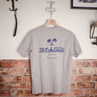 Mitchumm "Le Palme" tshirt - grey & lavender