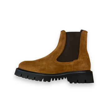 Tobacco suede leather Chelsea Boots