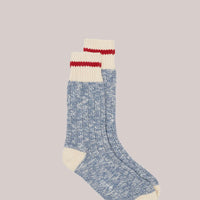 Heritage Basket Socks - Melange Grey