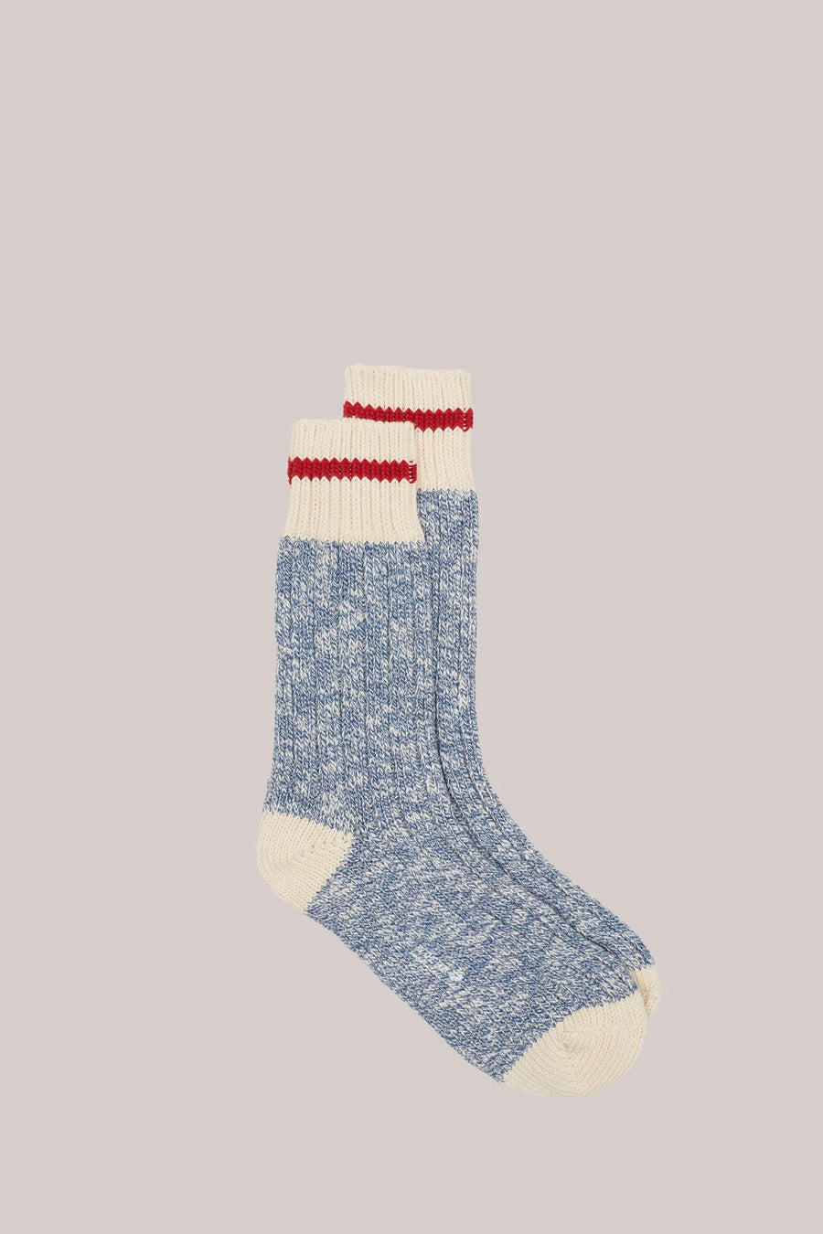 Heritage Basket Socks - Melange Grey