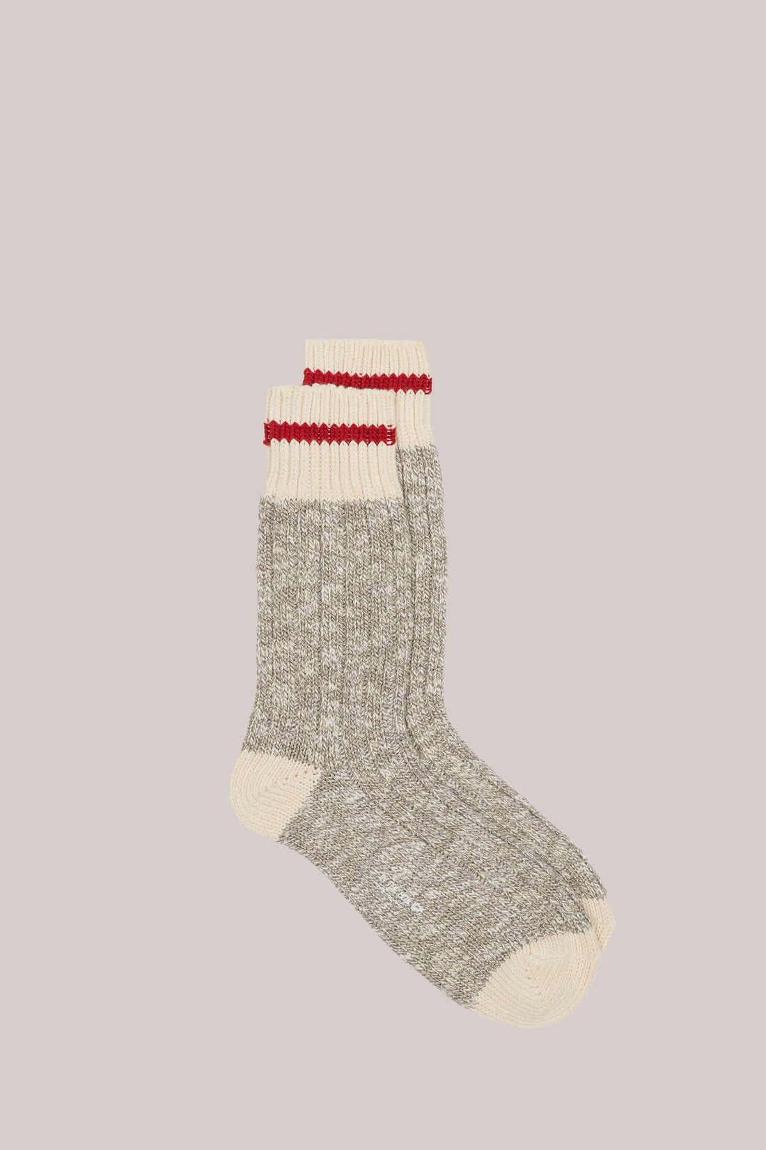 Heritage Basket Socks - Melange Grey