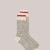 Heritage Basket Socks - Melange Grey