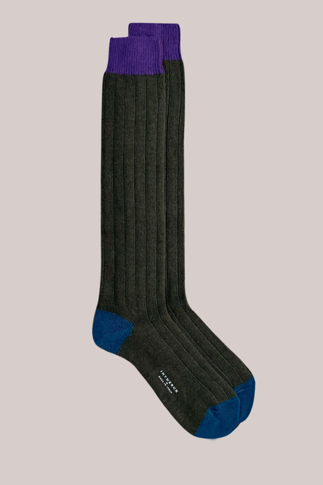 Cashmere basic classic socks - Cream