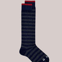 College stripes - Olive green/Navy blue