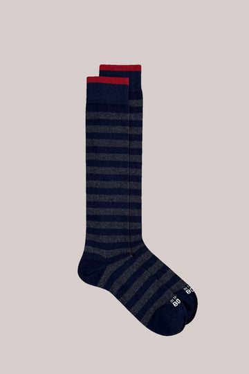 College stripes - Grey/Navy blue