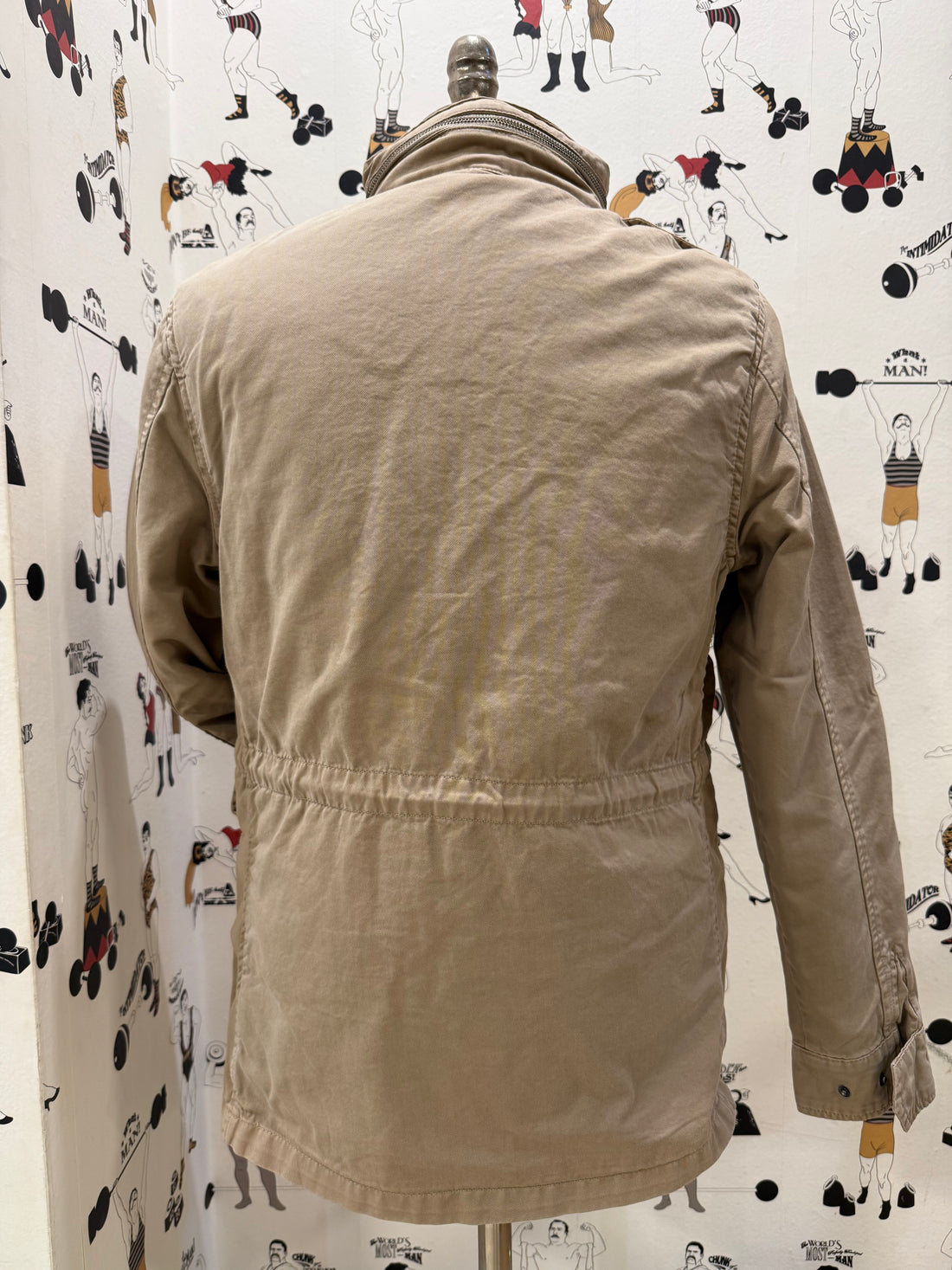 Washed and lined cotton field jacket - Sand