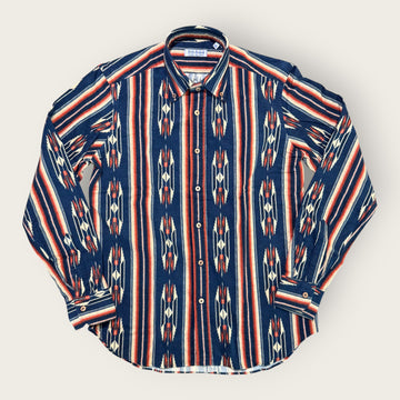 American-Indian Blue Flannel Shirt