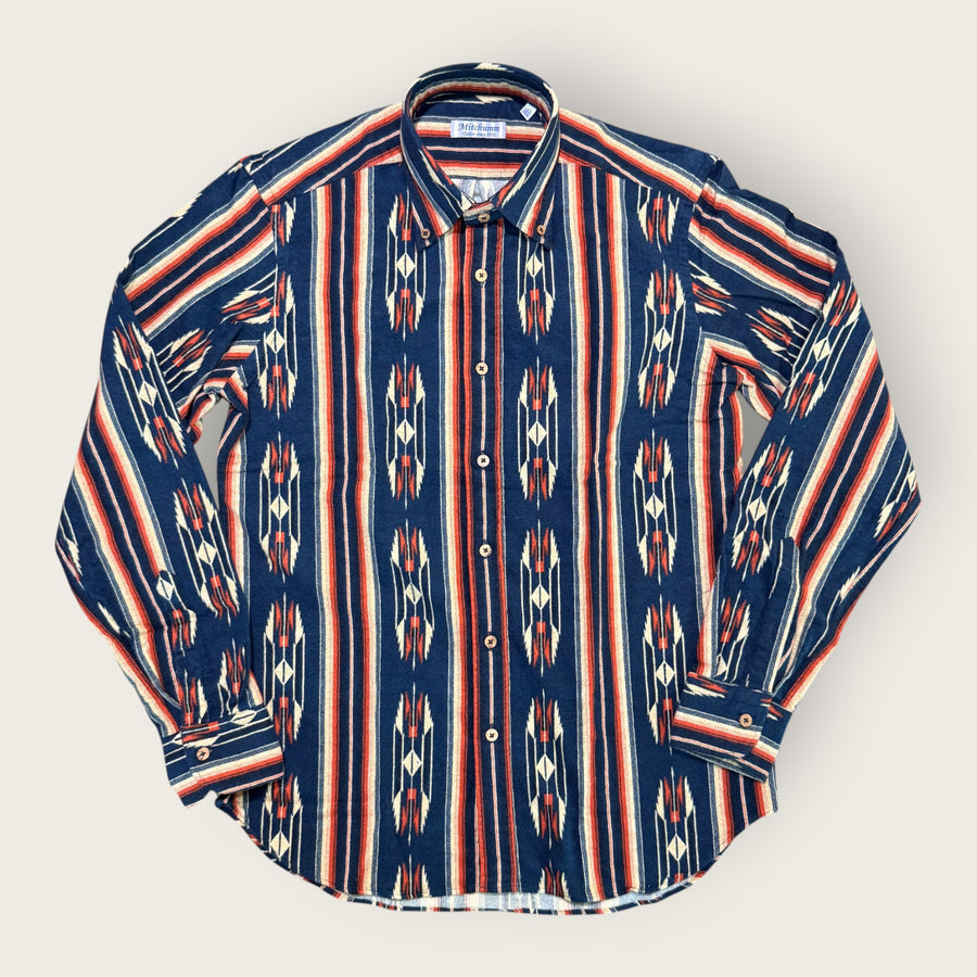 American-Indian Blue Flannel Shirt