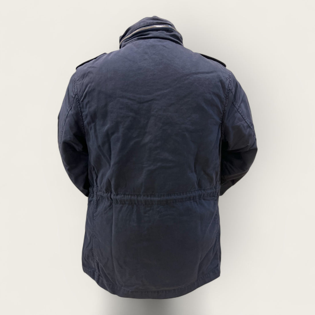 Washed and lined cotton field jacket - Navy