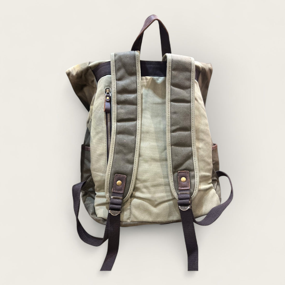 Let’s get lost waxed backpack