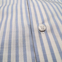 Light cream and baby blue striped shirt