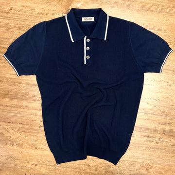 Seventies polo shirts - Blue and white