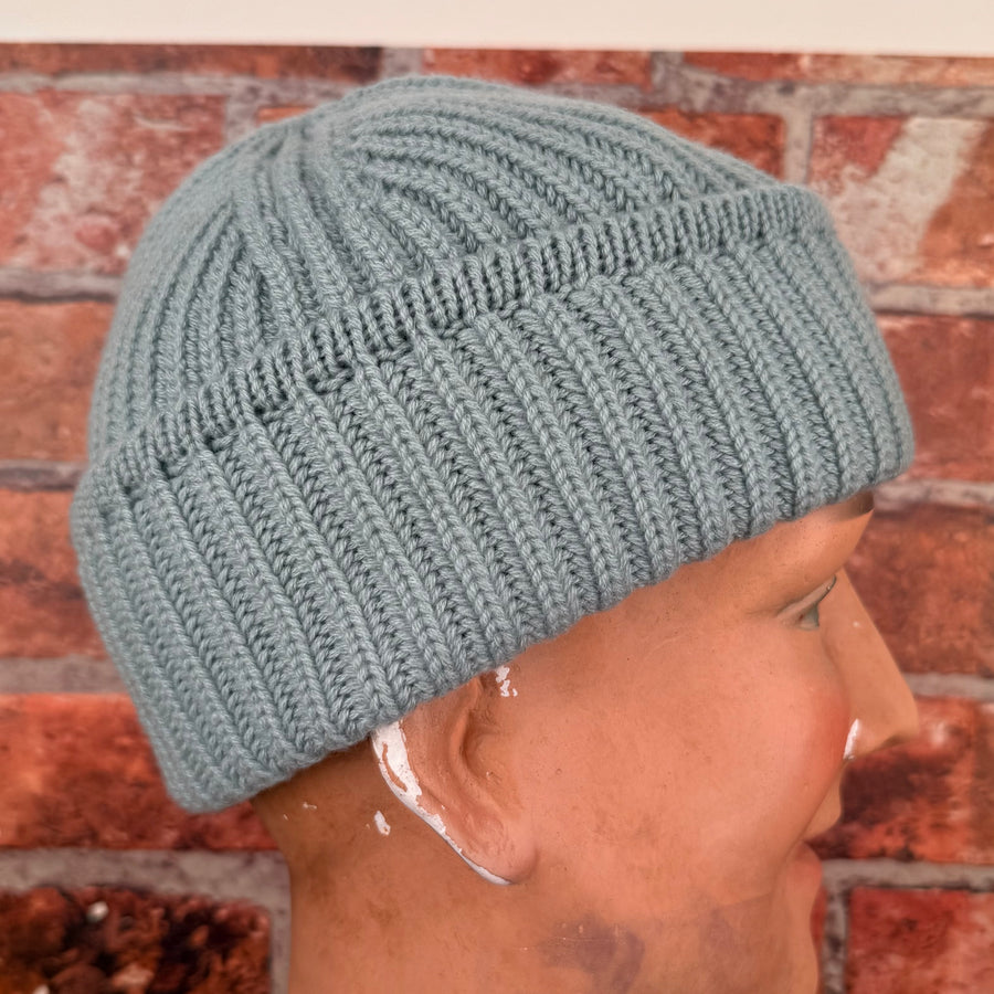 Sage green cashmere beanie