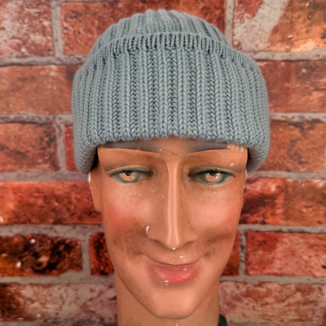 Sage green cashmere beanie