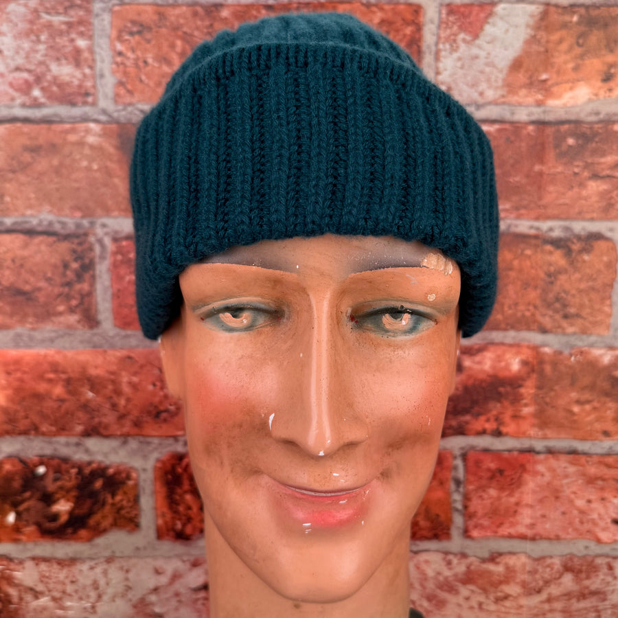 Bottle green cashmere beanie