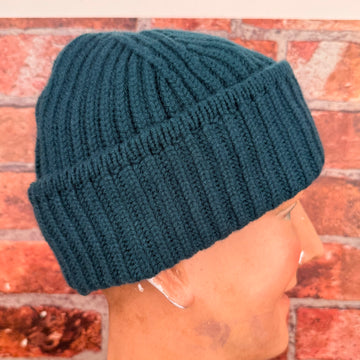 Bottle green cashmere beanie