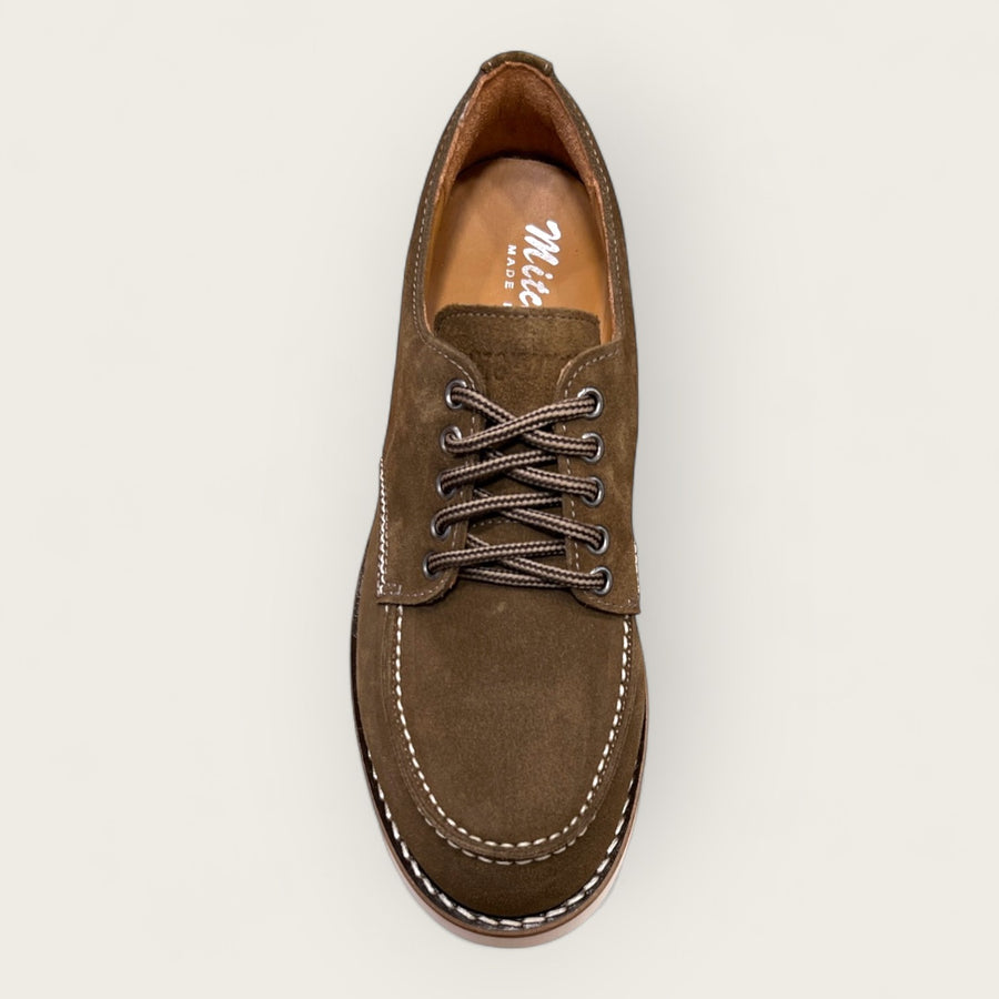 Mud brown low suede boots with Vibram®️