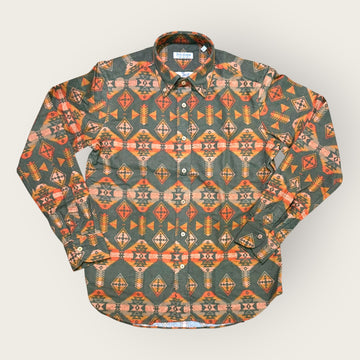 American-Indian Green Flannel Shirt