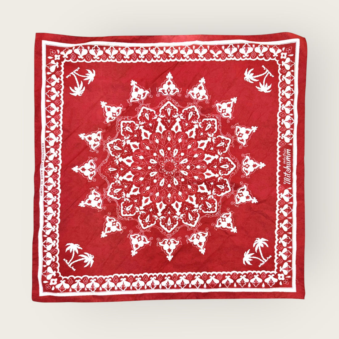 Mosaic red bandana