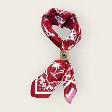 Mosaic red bandana