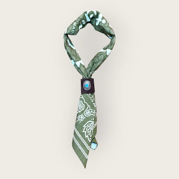 With Amore olive bandana