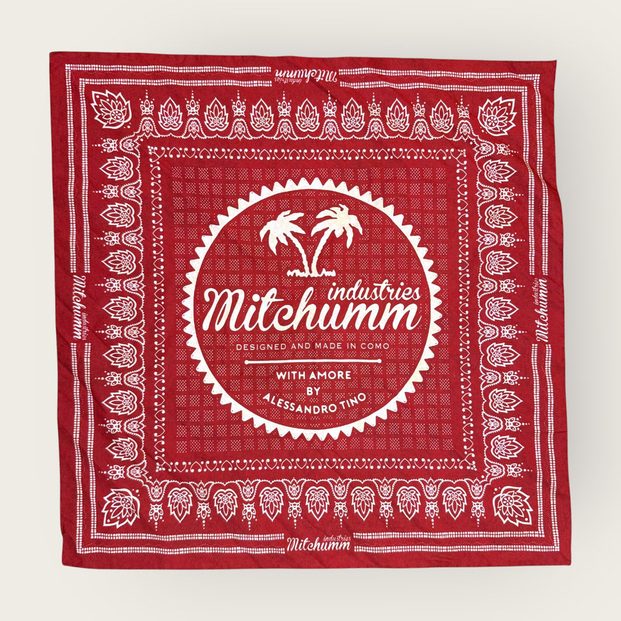 With Amore red bandana