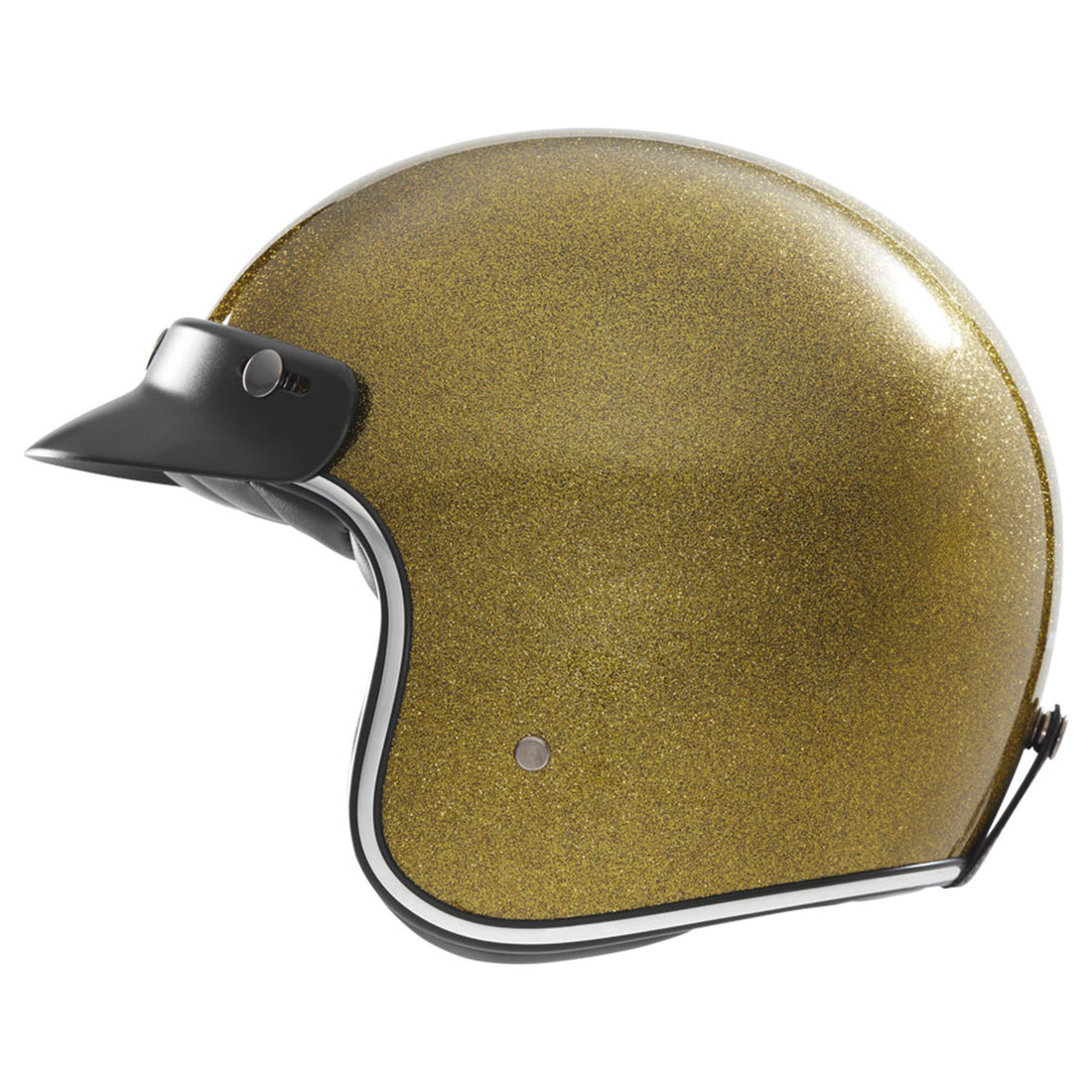 The Classic open face Helmet -  dark gold metal flake