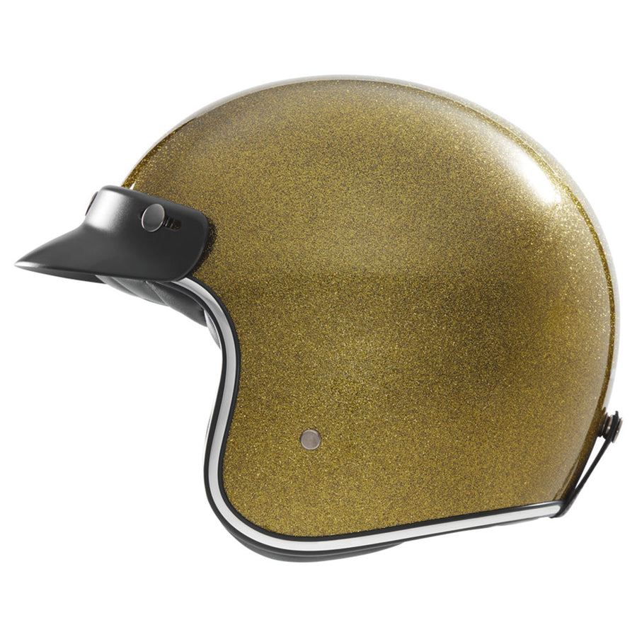 The Classic open face Helmet -  dark gold metal flake
