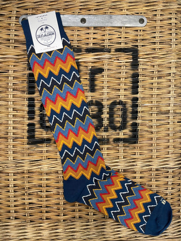 ZigZag Socks - Blue/yellow