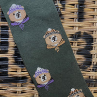 Teddy with beanie and bandana socks - Teal Blue