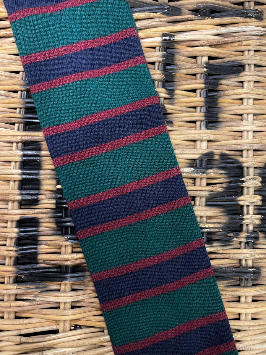 University socks - Burgundy/bottle green