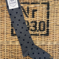 Polka dots socks - Navy blue/Burgundy