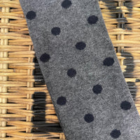 Polka dots socks - Navy blue/Burgundy