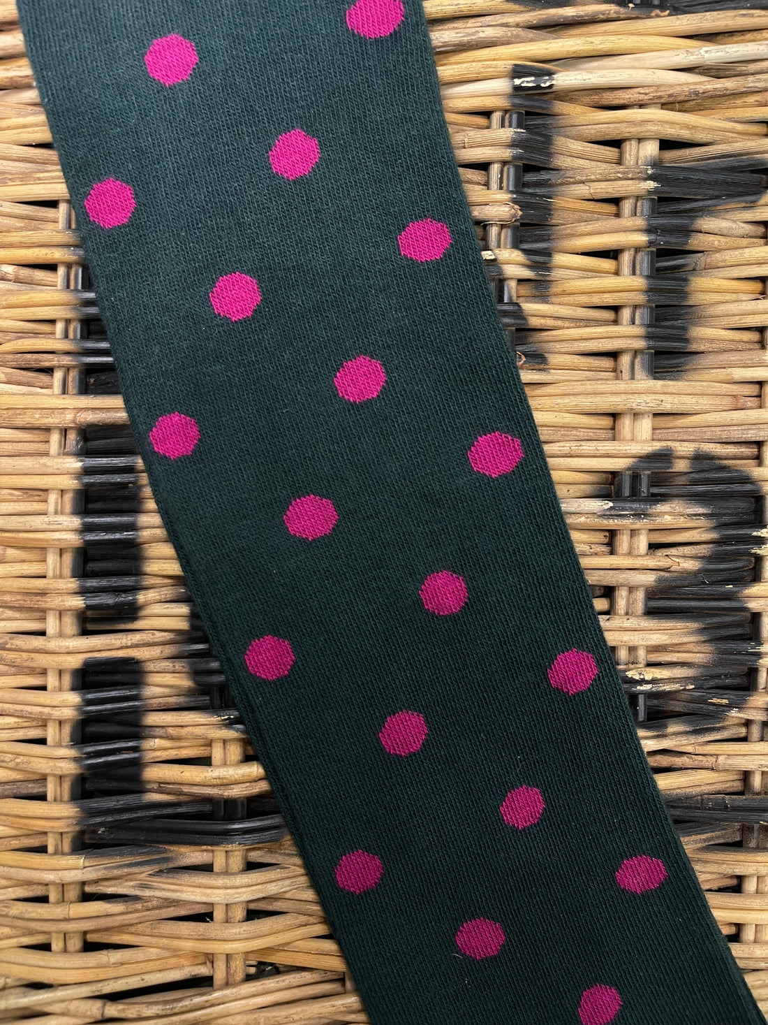 Polka dots socks - Navy blue/Burgundy