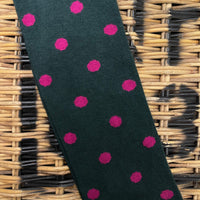 Polka dots socks - Navy blue/Burgundy