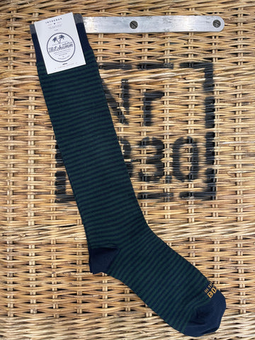 Classic Stripes - navy blue/olive green