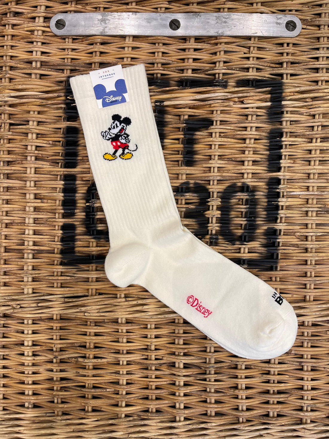 Mickey short basket socks - offwhite