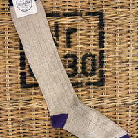 Cashmere basic classic socks - Cream