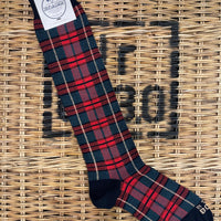 Tartan socks - Navy Blue